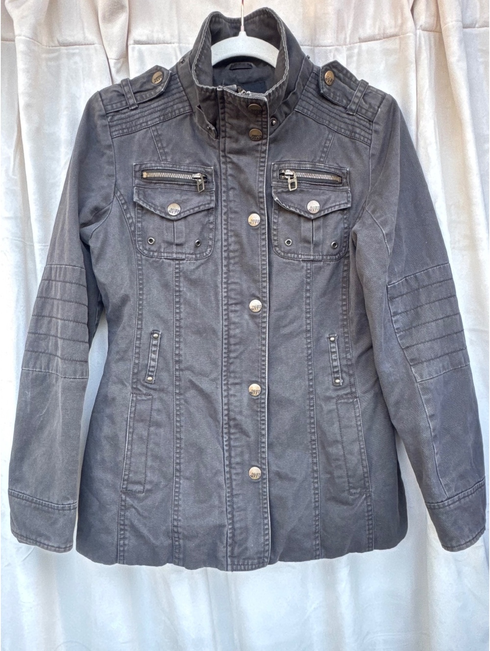 Vintage Miss Sixty M60 Women's Gray Utility Jacket Size S